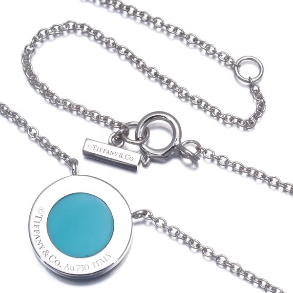 ティファニー ネックレス ターコイズ トルコ石 ダイヤ ダイヤモンド Tトゥー TWO サークル K18WG BLJ | TIFFANY&Co. | 02