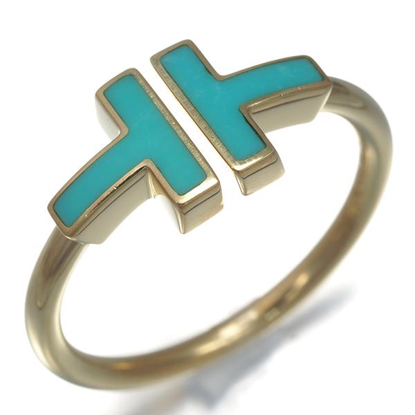 ティファニー リング ターコイズ トルコ石 Tワイヤー 15号 K18YG 指輪 BLJ | TIFFANY&Co. | 01