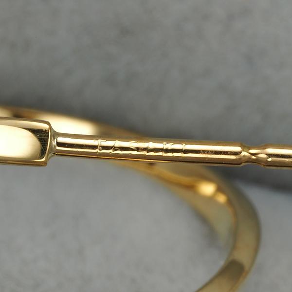 TASAKI タサキ　ピープル　パールピアス　リーフ　ゴールド　真珠 TASAKI（タサキ） ピアス パール 真珠 8.1mm アファインバランス