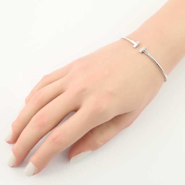 TIFFANY&Co.（ティファニー） ブレスレット Tワイヤー ナロー バングル