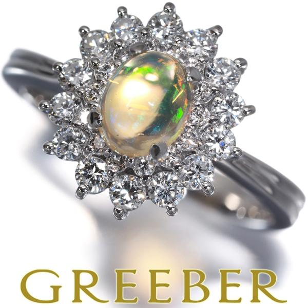 オパール 0.53ct ダイヤ ダイヤモンド 0.54ct クラシック リング Pt900 指輪 GENJ : グリーバー - 通販 ...