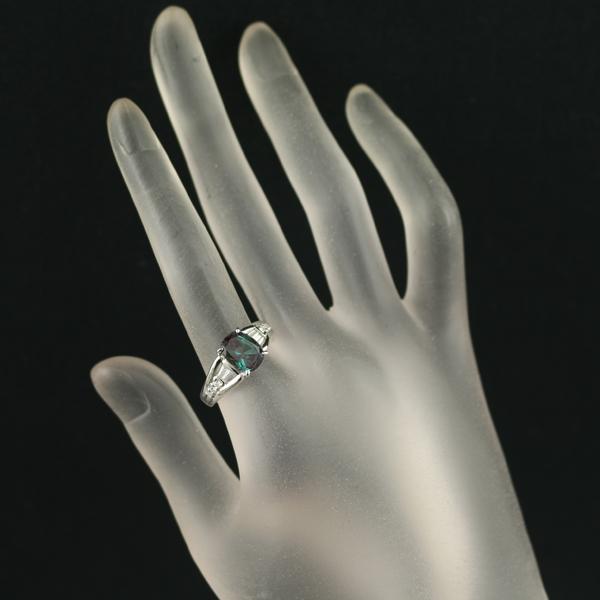 クレサンベール リング 再結晶アレキサンドライト 2.31ct ダイヤ ダイヤモンド 0.24ct 15号 Pt950 鑑/保 指輪 BLJ/GENJ | KYOCERA | 06