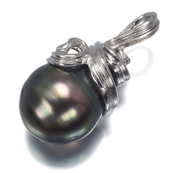 TASAKI（タサキ） ペンダントトップ バロックパール 真珠 13.7mm K14WG 