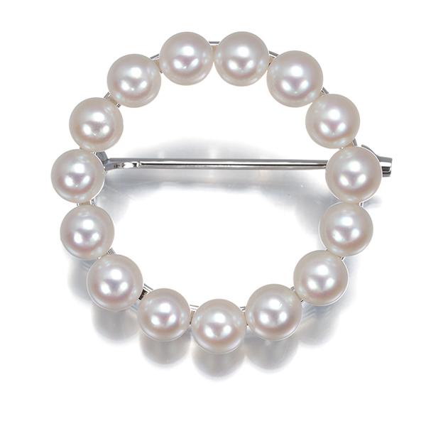 MIKIMOTO（ミキモト） ブローチ ベビーパール 真珠 4.1-4.3mm サークル 