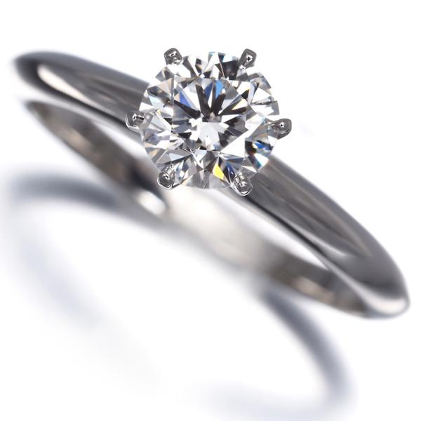 ティファニー リング ダイヤ 0.44ct リボン ソリティア 11号 
