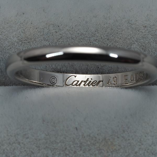 Cartier カルティエ 1895 ウェディングリング　Pt950 9号 大人気！【カルティエ】1895 ウェディング リング プラチナ 銀