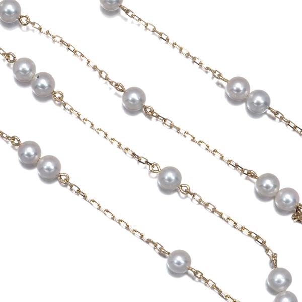 MIKIMOTO（ミキモト） ネックレス パール 真珠 4.0mm ステーション 