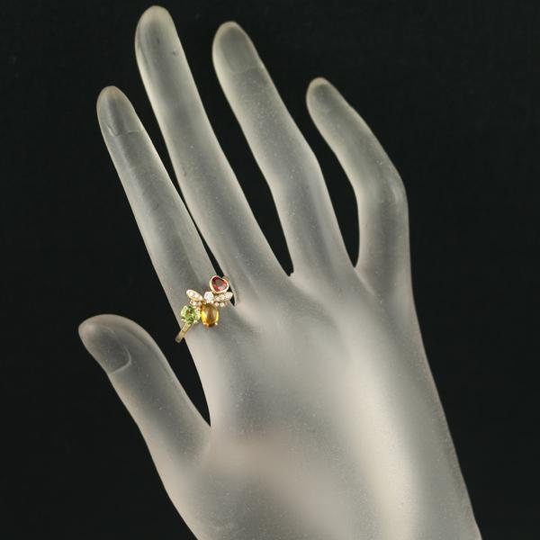♥CHAUMET♥ショーメ　18金　ダイヤモンドリング CHAUMET（ショーメ） リング ダイヤ ダイヤモンド ペリドット シトリン