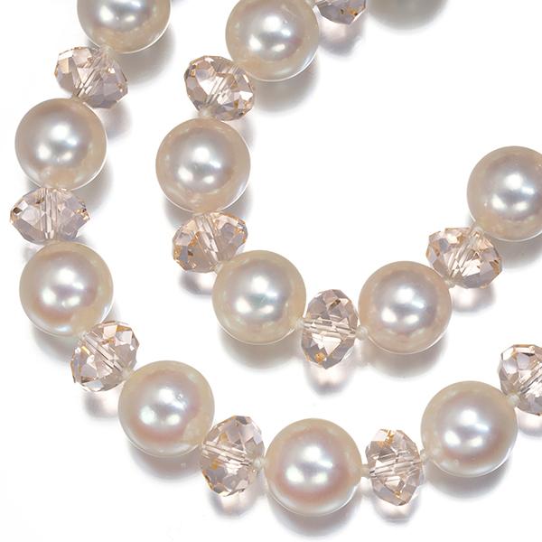 TASAKI（タサキ） ネックレス パール 真珠 7.0-7.5mm クリスタルガラス