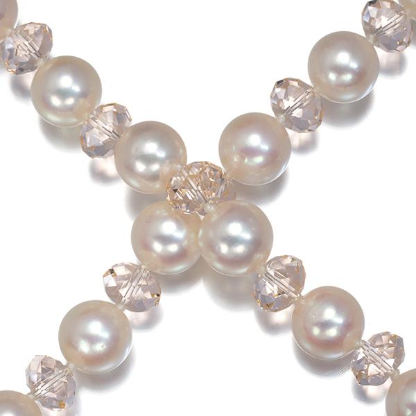 TASAKI（タサキ） ネックレス パール 真珠 7.0-7.5mm クリスタルガラス