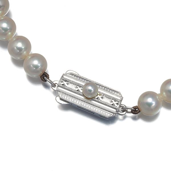 照り◎】あこや パール ネックレス 5.9～6.1mm 40cm シルバー 照り 