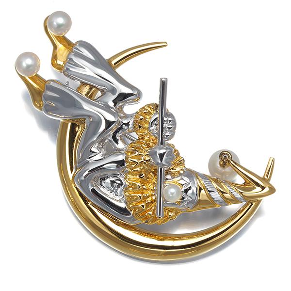 MIKIMOTO ブローチ ピエロ MIKIMOTO（ミキモト） ブローチ パール 真珠 3.2-6.0mm ピエロ