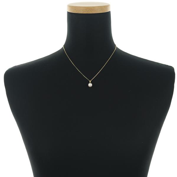 MIKIMOTO（ミキモト） ネックレス 真珠 7.5mm 一粒 K18YG 【中古】BLJ 