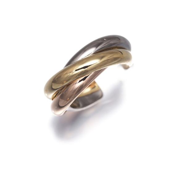 Cartier（カルティエ） トリニティ ピアス スリーカラー フープ 片耳