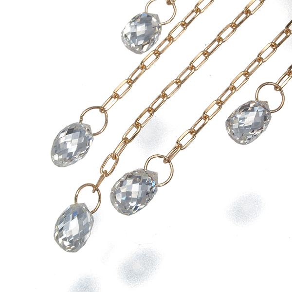 専用です(^^)ブリオレットダイヤモンド k18 ネックレストップ ダイヤ ダイヤモンド 0.90ct ブリオレットカット ペンダントトップ