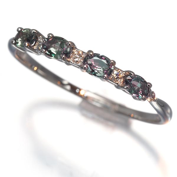 QVC リング アレキサンドライト 0.40ct ダイヤ ダイヤモンド 0.04ct 18号 Pt950 保証書 指輪 BLJ/GENJ |  | 01