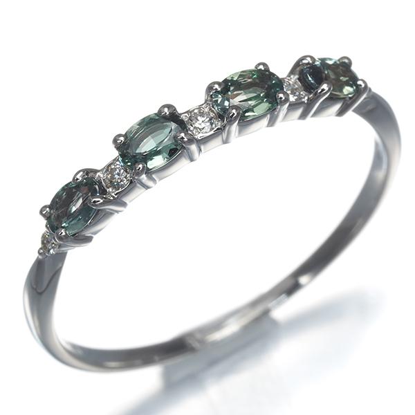 QVC リング アレキサンドライト 0.40ct ダイヤ ダイヤモンド 0.04ct 18号 Pt950 保証書 指輪 BLJ/GENJ |  | 02