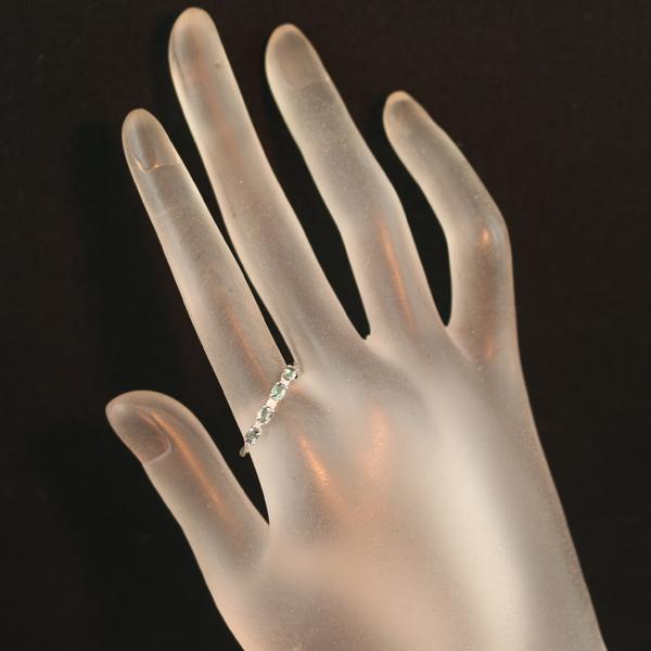 QVC リング アレキサンドライト 0.40ct ダイヤ ダイヤモンド 0.04ct 18号 Pt950 保証書 指輪 BLJ/GENJ |  | 06