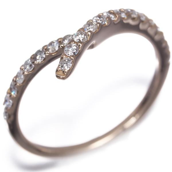 ダイヤ ダイヤモンド 0.30ct リング K18PG 指輪 GENJ 【公式通販】
