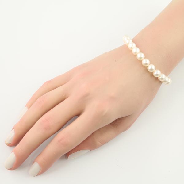 美品【TASAKIタサキ】プチパール ブレスレット 真珠 Balanceバランス TASAKI（タサキ） ブレスレット パール 真珠 7.0-7.3mm シルバー BLJ