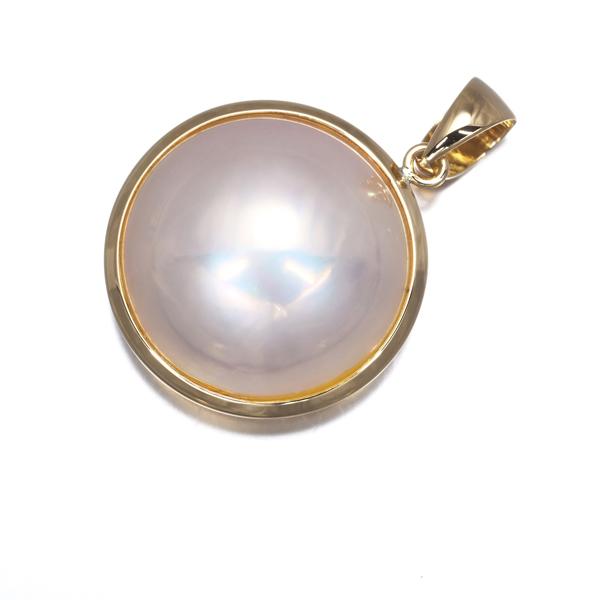 WG製　マベパール　ペンダントトップ TASAKI（タサキ） ペンダントトップ マベパール 真珠 15.0mm K18YG BLJ