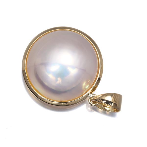 TASAKI タサキ マベパール ペンダントトップ 大粒 ネックレストップ TASAKI（タサキ） ペンダントトップ マベパール 真珠 15.0mm K18YG BLJ