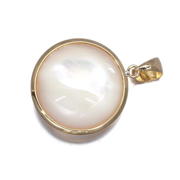 TASAKI タサキ マベパール ペンダントトップ 大粒 ネックレストップ TASAKI（タサキ） ペンダントトップ マベパール 真珠 15.0mm K18YG BLJ