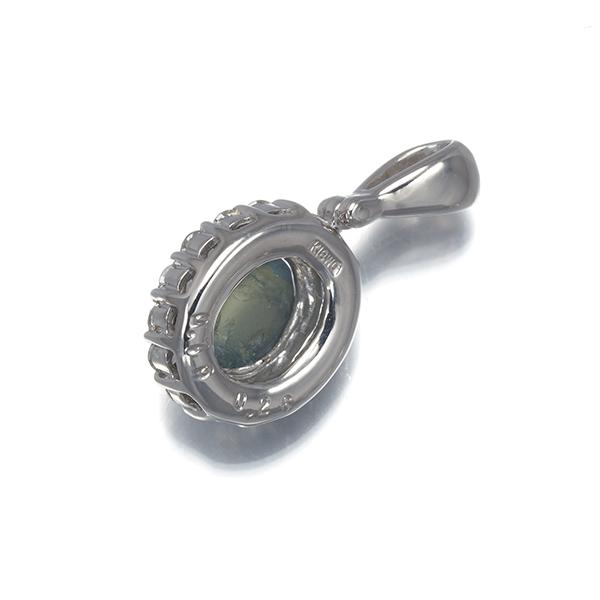 アレキサンドライトキャッツアイ 0.76ct ダイヤ ダイヤモンド 0.26ct ペンダントトップ K18WG ソGENJ |  | 02