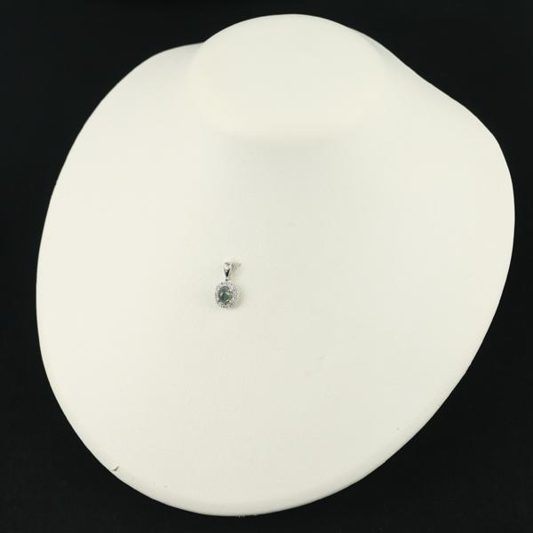 アレキサンドライトキャッツアイ 0.76ct ダイヤ ダイヤモンド 0.26ct ペンダントトップ K18WG ソGENJ |  | 04