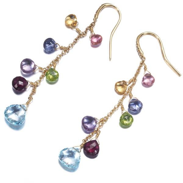 マルコビチェゴ ピアス トパーズ ガーネット アメジスト ペリドット トルマリン ダイヤ ダイヤモンド パラダイス K18YGBLJ/GENJ 大幅値下げ品 | MARCO BICEGO | 02