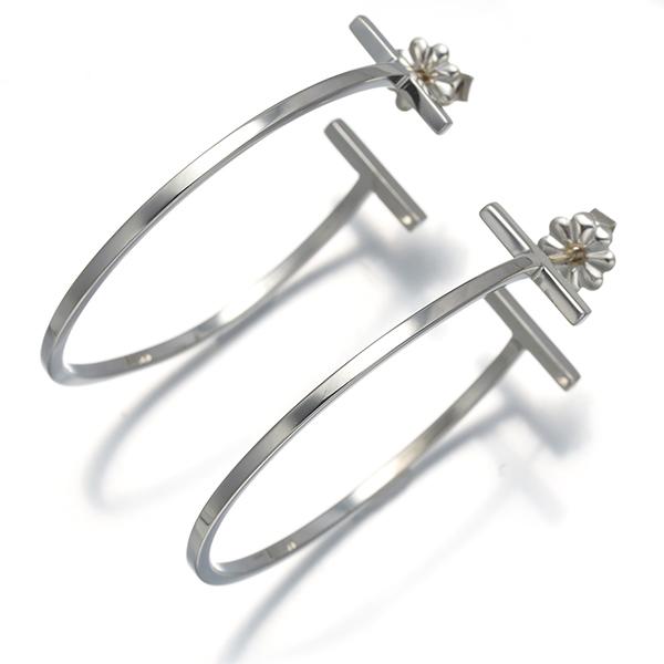 TIFFANY&Co.（ティファニー） ピアス Tワイヤー フープ ラージ 