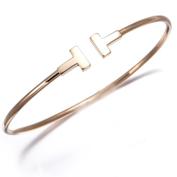 TIFFANY&Co.（ティファニー） ブレスレット Tワイヤー ナロー バングル