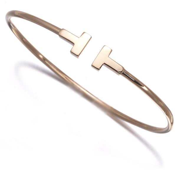 TIFFANY&Co.（ティファニー） ブレスレット Tワイヤー ナロー バングル