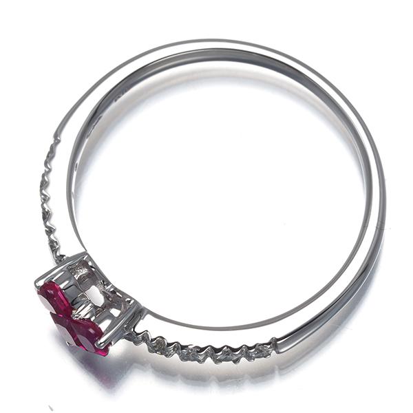 スタージュエリー リング ルビー 0.25ct ダイヤ ダイヤモンド 0.18ct ミステリアスハート 13号 K18WG 指輪 BLJ/GENJ | STAR JEWELRY | 02