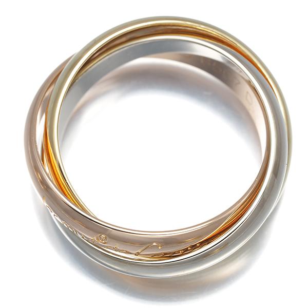 CARTIER カルティエ トリニティリング スリーカラー #54 リング・指輪 Cartier（カルティエ） トリニティ リング スリーカラー クラシック 54
