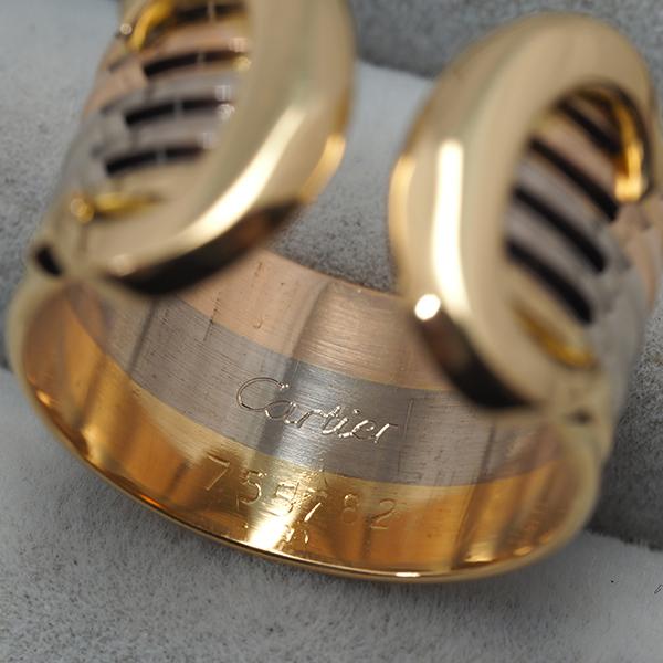 Cartier（カルティエ） リング 2C ドゥーブルC C2 スリーカラー LM 50