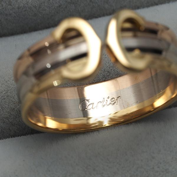 Cartier（カルティエ） リング 2C ドゥーブルC C2 スリーカラー SM 53