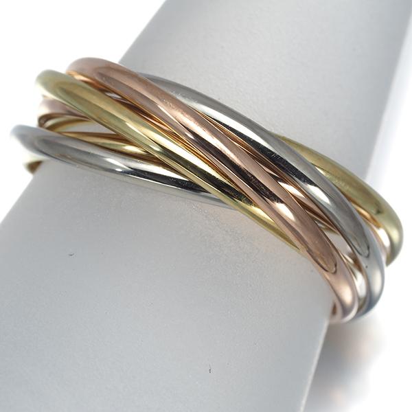 Cartier（カルティエ） トリニティ リング スリーカラー XS 7連 53号