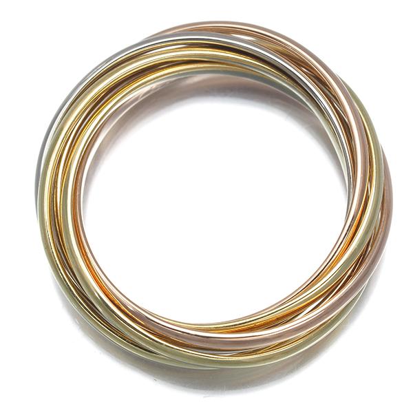 Cartier（カルティエ） トリニティ リング スリーカラー XS 7連 53号