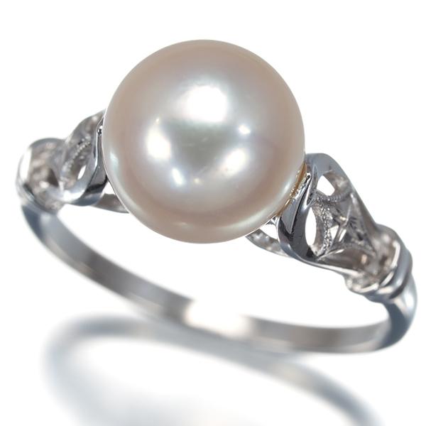 MIKIMOTO（ミキモト） リング パール 真珠 9.1mm ミルグレイン 13号