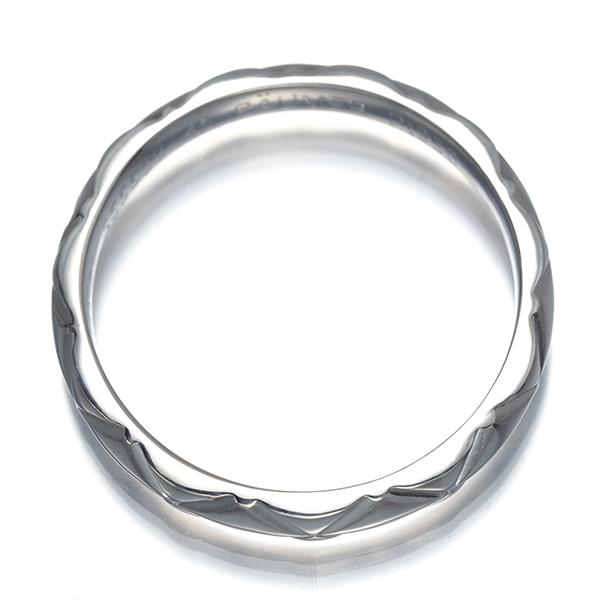 CHANEL（シャネル） リング マトラッセ スモール ピンキー 45号 Pt950 