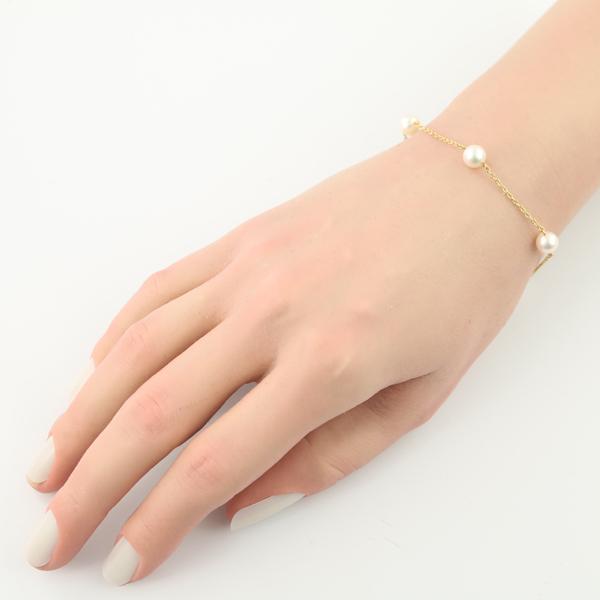 TASAKI 真珠付きブレスレット 約18cm TASAKI（タサキ） ブレスレット パール 真珠 6.0-6.4mm ステーション