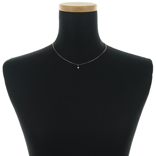 agete（アガット） ネックレス ダイヤ ダイヤモンド 0.15ct 一粒 K10YG 