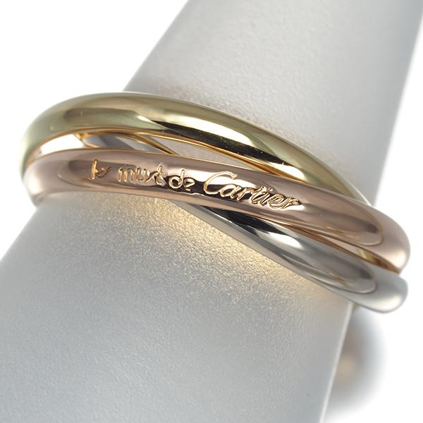 Cartier スリーカラー　トリニティリング 47 Cartier（カルティエ） トリニティ リング スリーカラー XS 47号 K18YG