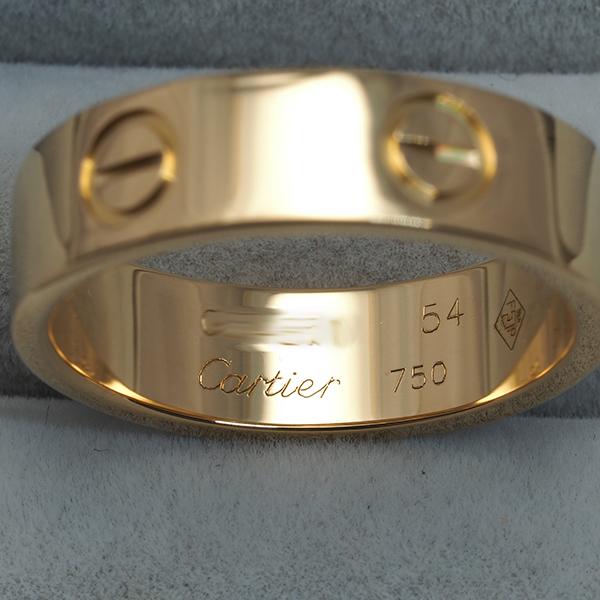 Cartier カルティエ ラブリング クラシック k18 WG 54 Cartier（カルティエ） ラブ リング クラシック 54号 K18YG 指輪 BLJ