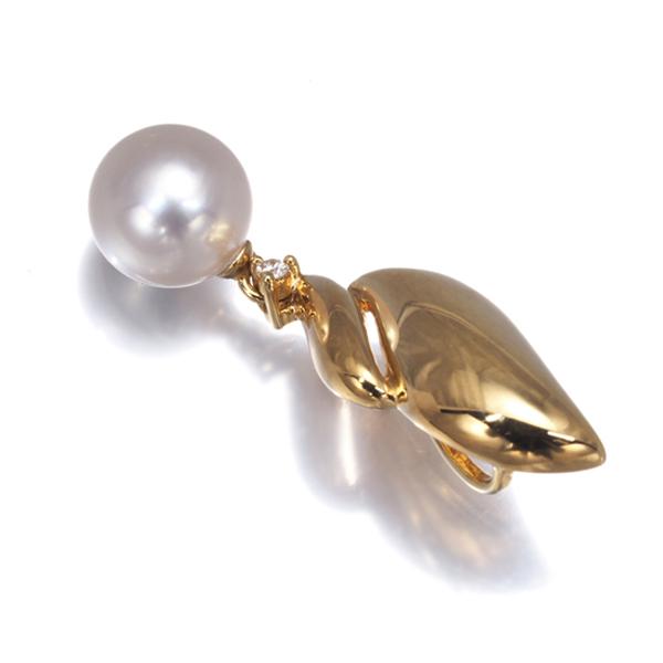 [値下げ交渉可能]TASAKI タサキ ペンダント トップ ダイヤモンド TASAKI（タサキ） ペンダントトップ パール 真珠 7.0mm ダイヤ