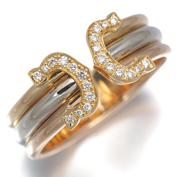 Cartier（カルティエ） リング ダイヤ ダイヤモンド 2C ドゥーブルC C2