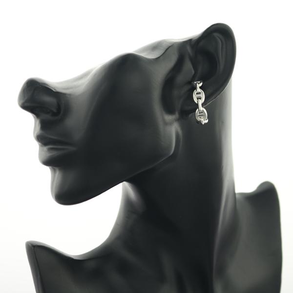 HERMES（エルメス） ピアス シェーヌダンクル アンシェネ フープ