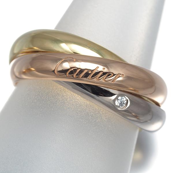 【正規品・証明書付】Cartier トリニティリング Cartier（カルティエ） トリニティ リング ダイヤ ダイヤモンド スリー