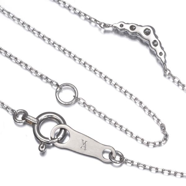 ヴァンドーム ネックレス ダイヤ ダイヤモンド リュール 5P Pt950 